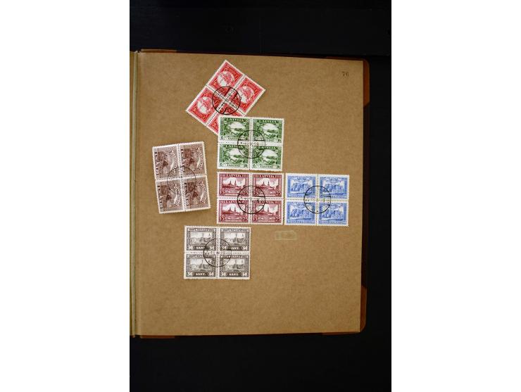 1918/40, umfangreiche ungebrauchte/postfrische und gestempelte Sammlung, teils aufgezogen auf alten Blanko-Blättern und besch