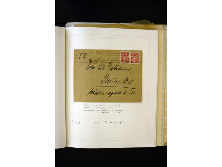 1918/40, umfangreiche ungebrauchte/postfrische und gestempelte Sammlung, teils aufgezogen auf alten Blanko-Blättern und besch