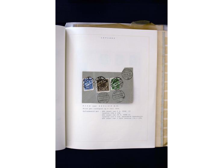 1918/40, umfangreiche ungebrauchte/postfrische und gestempelte Sammlung, teils aufgezogen auf alten Blanko-Blättern und besch