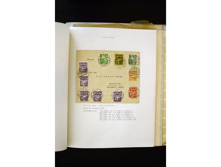 1918/40, umfangreiche ungebrauchte/postfrische und gestempelte Sammlung, teils aufgezogen auf alten Blanko-Blättern und besch