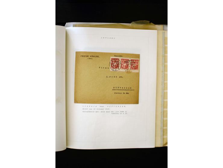 1918/40, umfangreiche ungebrauchte/postfrische und gestempelte Sammlung, teils aufgezogen auf alten Blanko-Blättern und besch
