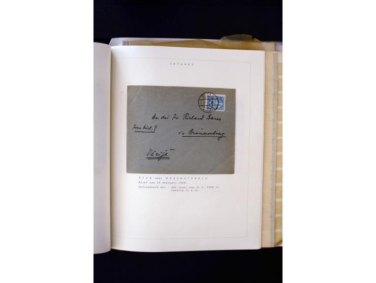1918/40, umfangreiche ungebrauchte/postfrische und gestempelte Sammlung, teils aufgezogen auf alten Blanko-Blättern und besch