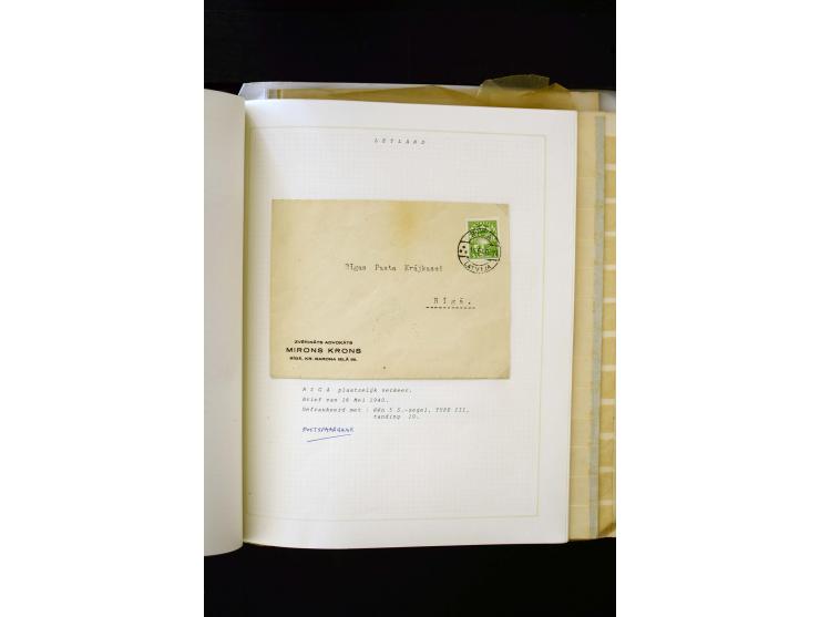 1918/40, umfangreiche ungebrauchte/postfrische und gestempelte Sammlung, teils aufgezogen auf alten Blanko-Blättern und besch