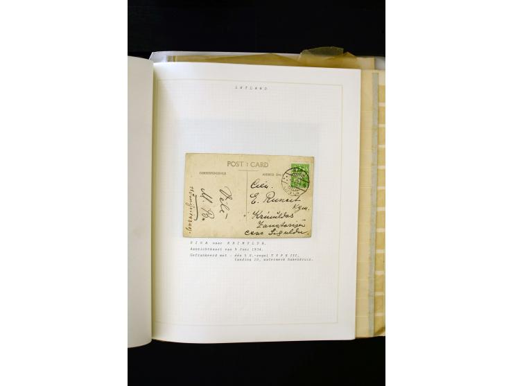 1918/40, umfangreiche ungebrauchte/postfrische und gestempelte Sammlung, teils aufgezogen auf alten Blanko-Blättern und besch