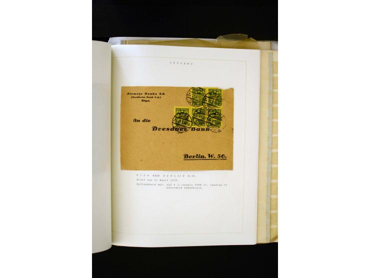 1918/40, umfangreiche ungebrauchte/postfrische und gestempelte Sammlung, teils aufgezogen auf alten Blanko-Blättern und besch