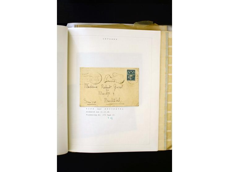 1918/40, umfangreiche ungebrauchte/postfrische und gestempelte Sammlung, teils aufgezogen auf alten Blanko-Blättern und besch