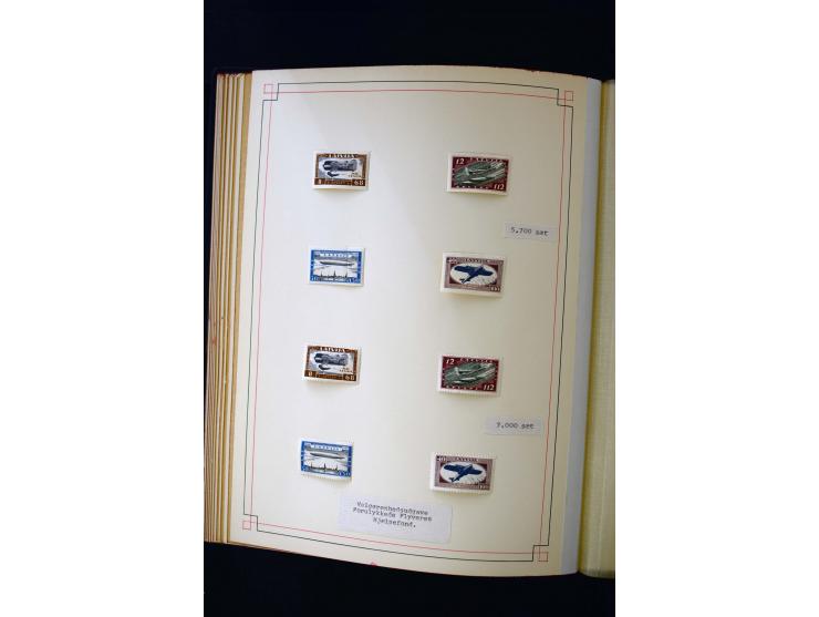 1918/40, umfangreiche ungebrauchte/postfrische und gestempelte Sammlung, teils aufgezogen auf alten Blanko-Blättern und besch