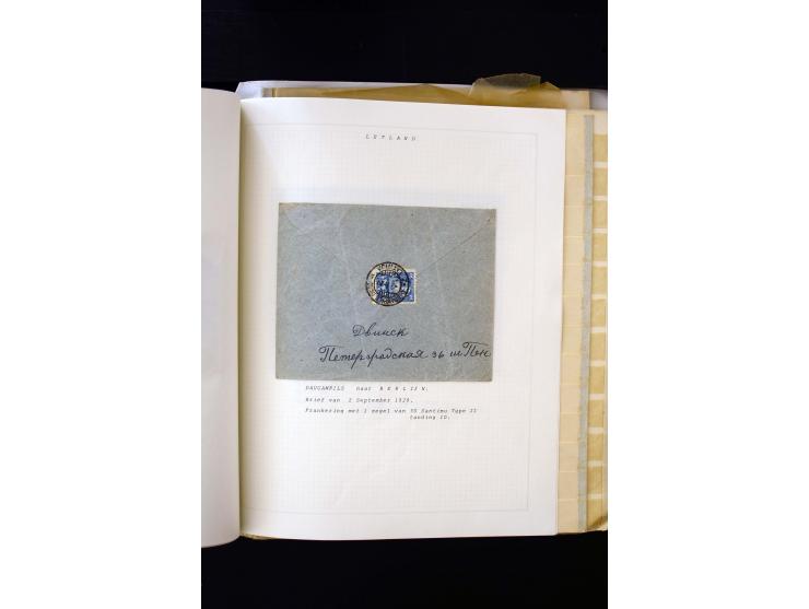 1918/40, umfangreiche ungebrauchte/postfrische und gestempelte Sammlung, teils aufgezogen auf alten Blanko-Blättern und besch