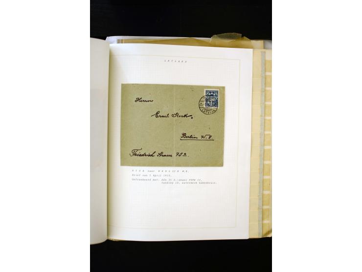1918/40, umfangreiche ungebrauchte/postfrische und gestempelte Sammlung, teils aufgezogen auf alten Blanko-Blättern und besch
