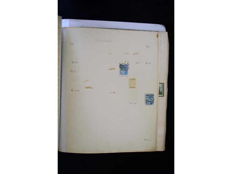 1918/40, umfangreiche ungebrauchte/postfrische und gestempelte Sammlung, teils aufgezogen auf alten Blanko-Blättern und besch