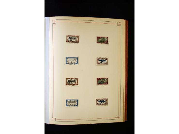 1918/40, umfangreiche ungebrauchte/postfrische und gestempelte Sammlung, teils aufgezogen auf alten Blanko-Blättern und besch