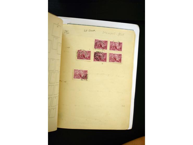 1918/40, umfangreiche ungebrauchte/postfrische und gestempelte Sammlung, teils aufgezogen auf alten Blanko-Blättern und besch