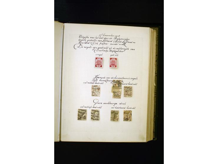 1918/40, umfangreiche ungebrauchte/postfrische und gestempelte Sammlung, teils aufgezogen auf alten Blanko-Blättern und besch