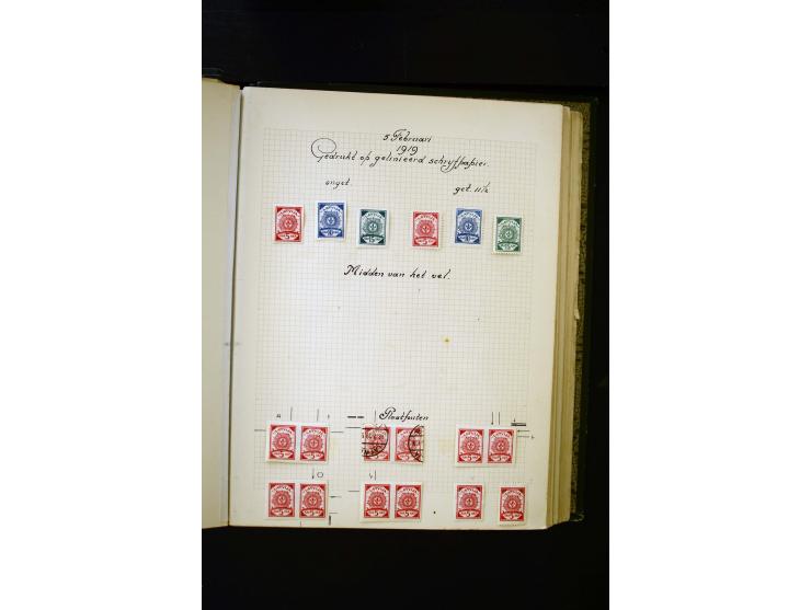 1918/40, umfangreiche ungebrauchte/postfrische und gestempelte Sammlung, teils aufgezogen auf alten Blanko-Blättern und besch