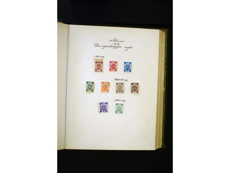 1918/40, umfangreiche ungebrauchte/postfrische und gestempelte Sammlung, teils aufgezogen auf alten Blanko-Blättern und besch