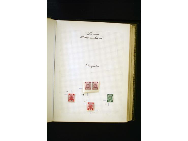1918/40, umfangreiche ungebrauchte/postfrische und gestempelte Sammlung, teils aufgezogen auf alten Blanko-Blättern und besch