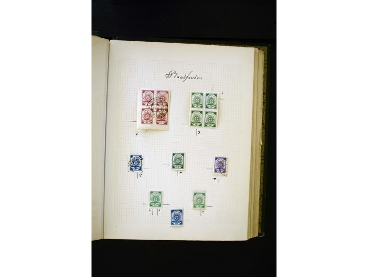 1918/40, umfangreiche ungebrauchte/postfrische und gestempelte Sammlung, teils aufgezogen auf alten Blanko-Blättern und besch