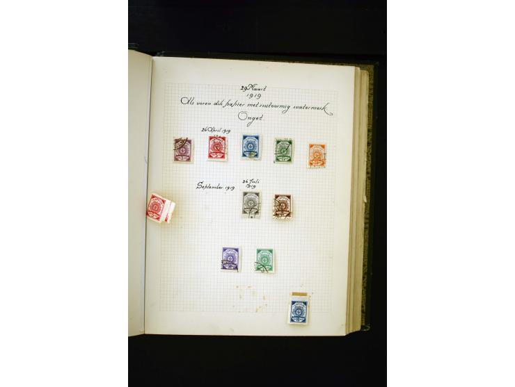 1918/40, umfangreiche ungebrauchte/postfrische und gestempelte Sammlung, teils aufgezogen auf alten Blanko-Blättern und besch