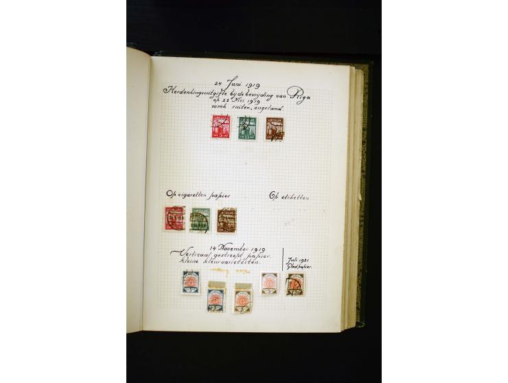 1918/40, umfangreiche ungebrauchte/postfrische und gestempelte Sammlung, teils aufgezogen auf alten Blanko-Blättern und besch