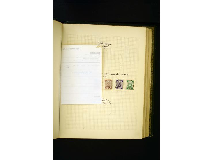 1918/40, umfangreiche ungebrauchte/postfrische und gestempelte Sammlung, teils aufgezogen auf alten Blanko-Blättern und besch