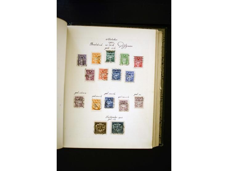 1918/40, umfangreiche ungebrauchte/postfrische und gestempelte Sammlung, teils aufgezogen auf alten Blanko-Blättern und besch