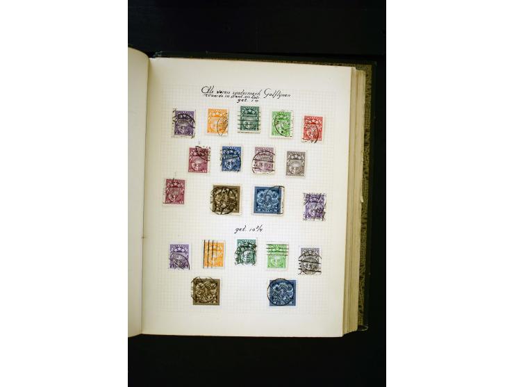 1918/40, umfangreiche ungebrauchte/postfrische und gestempelte Sammlung, teils aufgezogen auf alten Blanko-Blättern und besch
