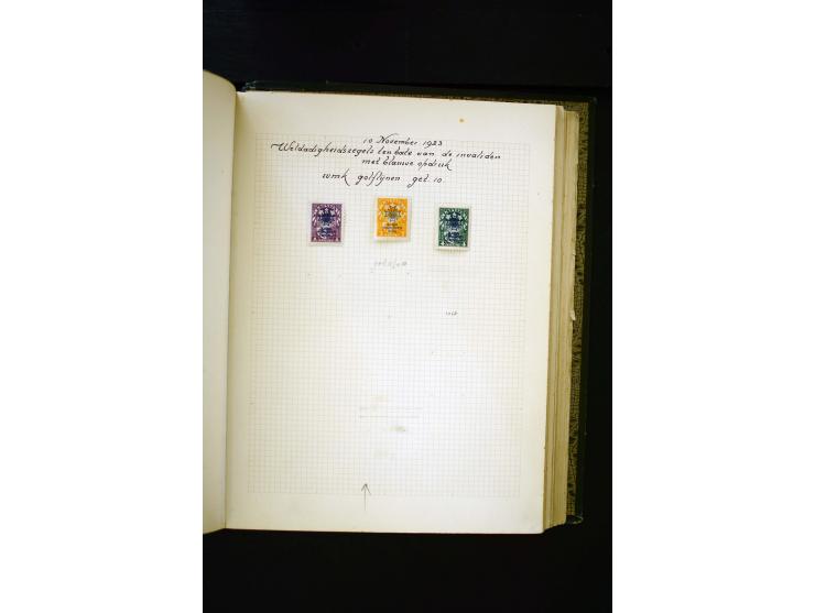 1918/40, umfangreiche ungebrauchte/postfrische und gestempelte Sammlung, teils aufgezogen auf alten Blanko-Blättern und besch