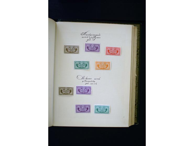 1918/40, umfangreiche ungebrauchte/postfrische und gestempelte Sammlung, teils aufgezogen auf alten Blanko-Blättern und besch