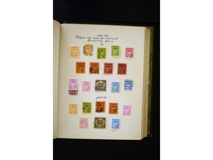 1918/40, umfangreiche ungebrauchte/postfrische und gestempelte Sammlung, teils aufgezogen auf alten Blanko-Blättern und besch