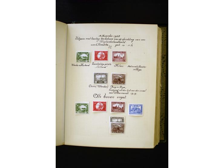1918/40, umfangreiche ungebrauchte/postfrische und gestempelte Sammlung, teils aufgezogen auf alten Blanko-Blättern und besch