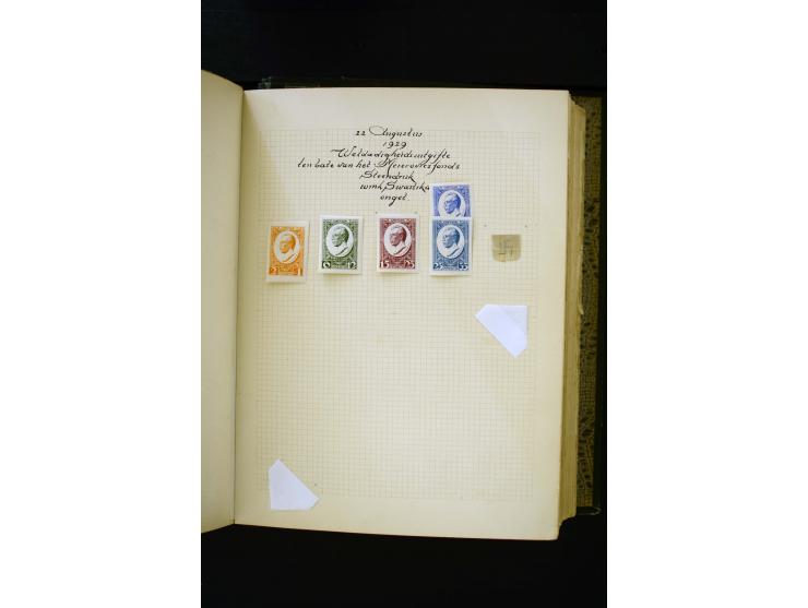 1918/40, umfangreiche ungebrauchte/postfrische und gestempelte Sammlung, teils aufgezogen auf alten Blanko-Blättern und besch