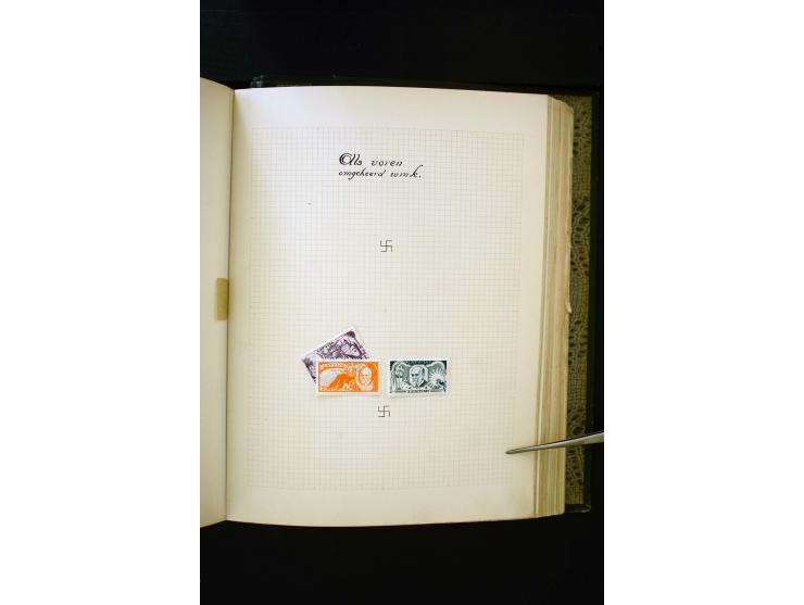 1918/40, umfangreiche ungebrauchte/postfrische und gestempelte Sammlung, teils aufgezogen auf alten Blanko-Blättern und besch