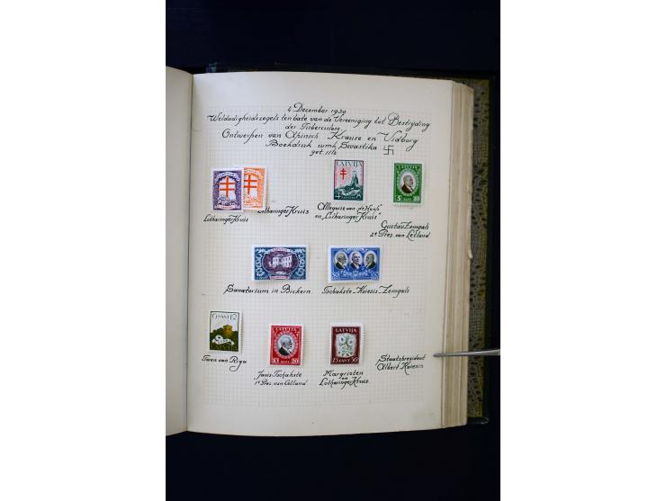 1918/40, umfangreiche ungebrauchte/postfrische und gestempelte Sammlung, teils aufgezogen auf alten Blanko-Blättern und besch