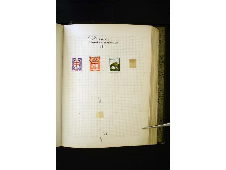 1918/40, umfangreiche ungebrauchte/postfrische und gestempelte Sammlung, teils aufgezogen auf alten Blanko-Blättern und besch