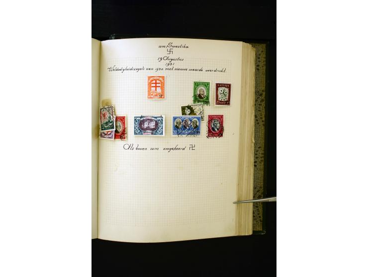 1918/40, umfangreiche ungebrauchte/postfrische und gestempelte Sammlung, teils aufgezogen auf alten Blanko-Blättern und besch