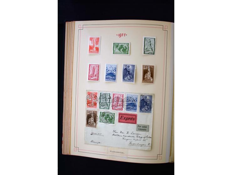 1918/40, umfangreiche ungebrauchte/postfrische und gestempelte Sammlung, teils aufgezogen auf alten Blanko-Blättern und besch