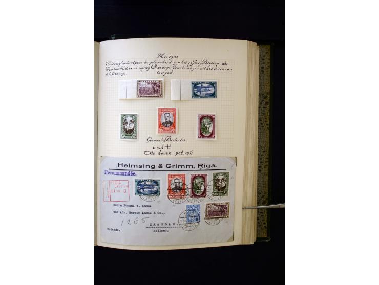 1918/40, umfangreiche ungebrauchte/postfrische und gestempelte Sammlung, teils aufgezogen auf alten Blanko-Blättern und besch