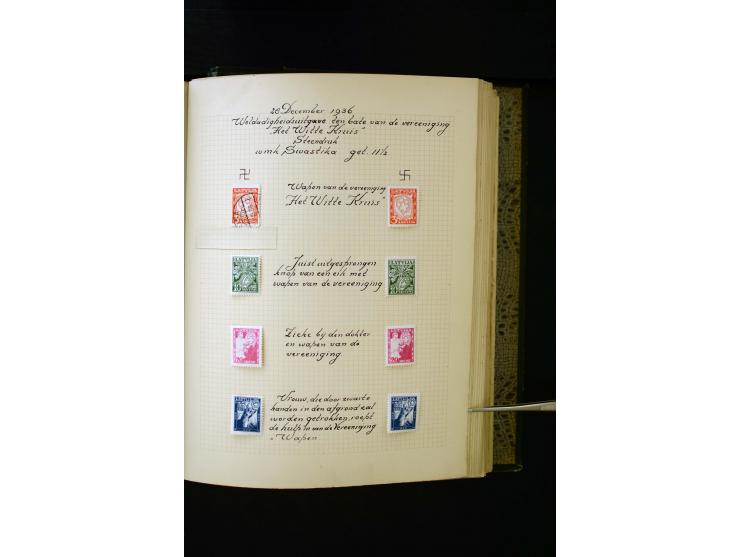 1918/40, umfangreiche ungebrauchte/postfrische und gestempelte Sammlung, teils aufgezogen auf alten Blanko-Blättern und besch