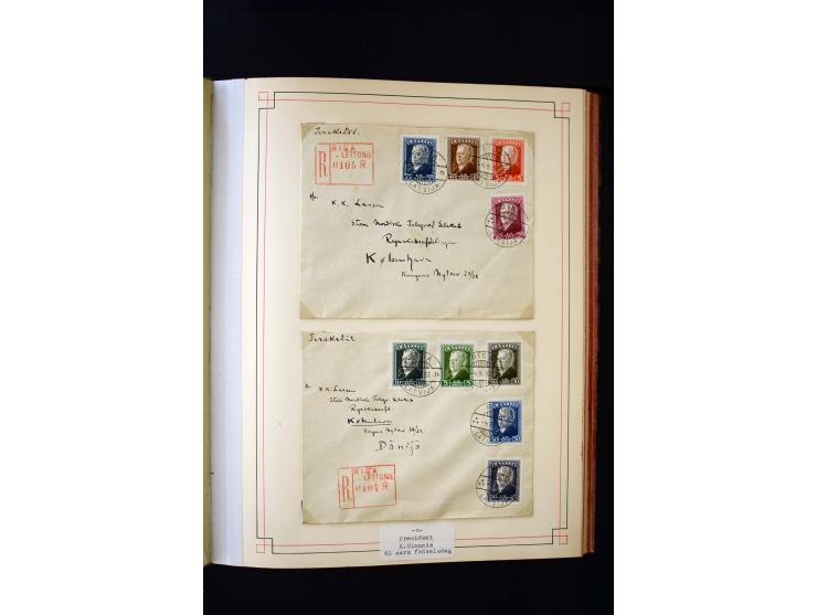1918/40, umfangreiche ungebrauchte/postfrische und gestempelte Sammlung, teils aufgezogen auf alten Blanko-Blättern und besch