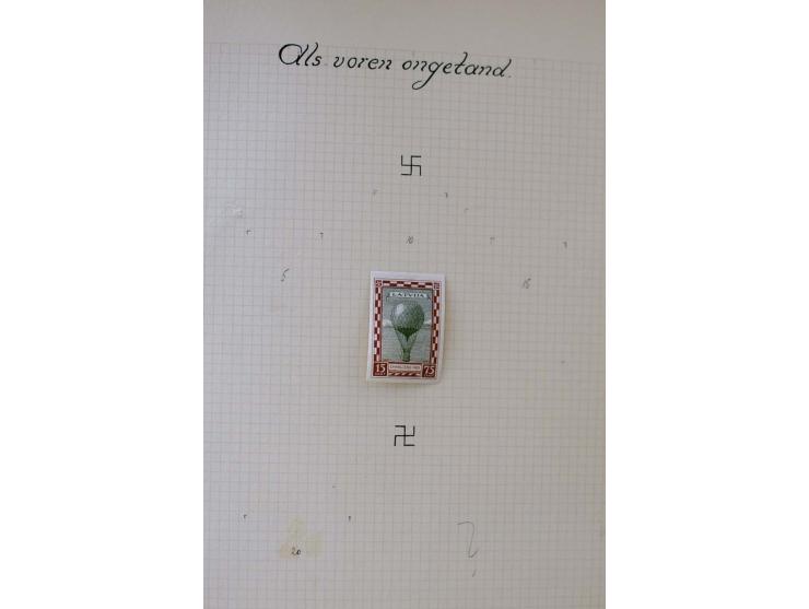 1918/40, umfangreiche ungebrauchte/postfrische und gestempelte Sammlung, teils aufgezogen auf alten Blanko-Blättern und besch