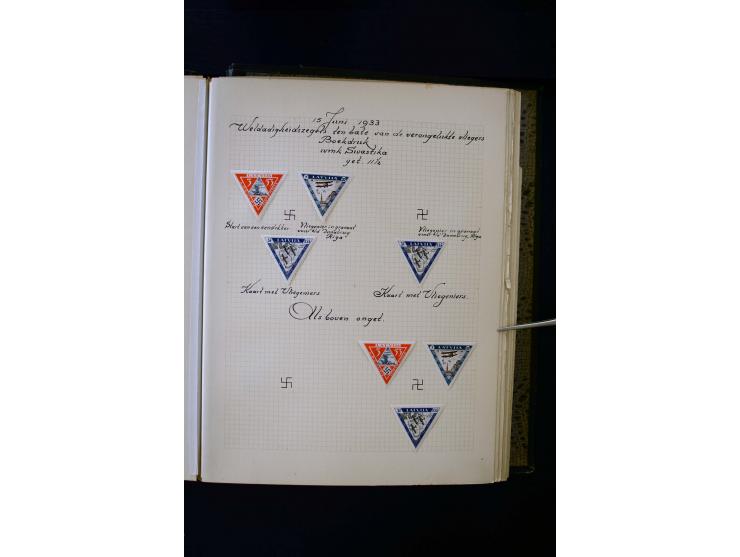 1918/40, umfangreiche ungebrauchte/postfrische und gestempelte Sammlung, teils aufgezogen auf alten Blanko-Blättern und besch