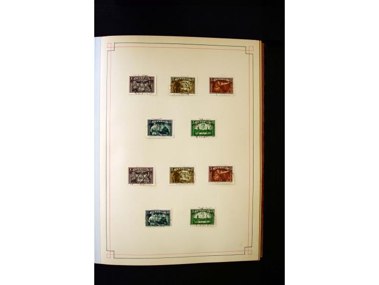 1918/40, umfangreiche ungebrauchte/postfrische und gestempelte Sammlung, teils aufgezogen auf alten Blanko-Blättern und besch
