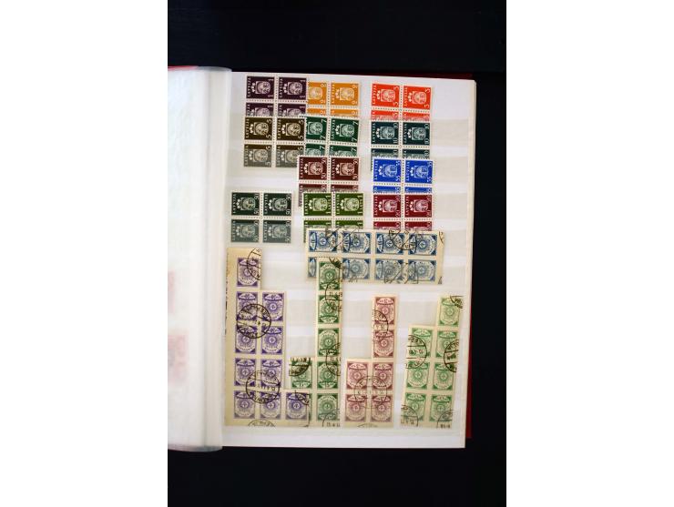 1918/40, umfangreiche ungebrauchte/postfrische und gestempelte Sammlung, teils aufgezogen auf alten Blanko-Blättern und besch