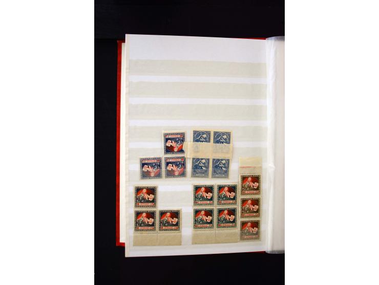 1918/40, umfangreiche ungebrauchte/postfrische und gestempelte Sammlung, teils aufgezogen auf alten Blanko-Blättern und besch