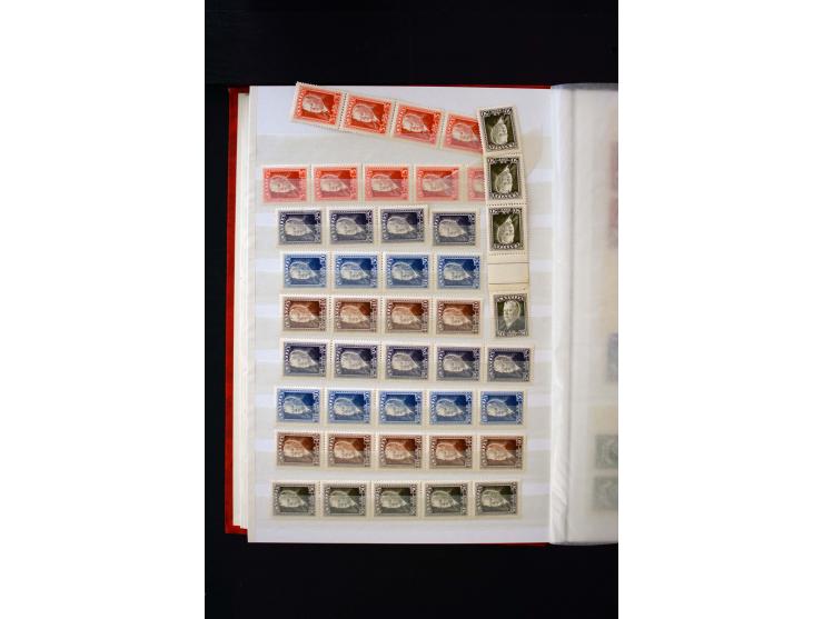 1918/40, umfangreiche ungebrauchte/postfrische und gestempelte Sammlung, teils aufgezogen auf alten Blanko-Blättern und besch