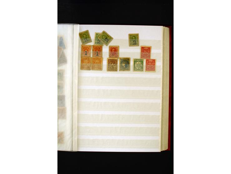1918/40, umfangreiche ungebrauchte/postfrische und gestempelte Sammlung, teils aufgezogen auf alten Blanko-Blättern und besch