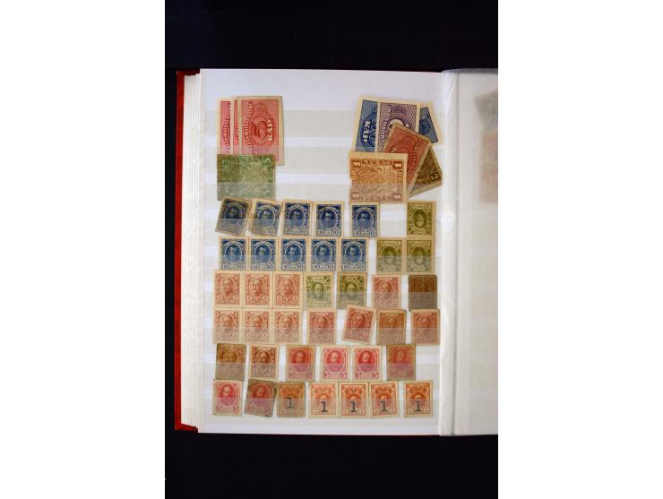 1918/40, umfangreiche ungebrauchte/postfrische und gestempelte Sammlung, teils aufgezogen auf alten Blanko-Blättern und besch