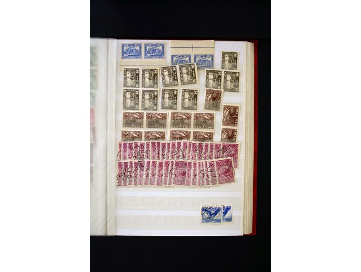 1918/40, umfangreiche ungebrauchte/postfrische und gestempelte Sammlung, teils aufgezogen auf alten Blanko-Blättern und besch