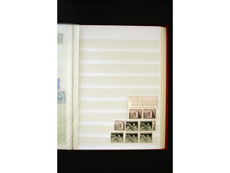 1918/40, umfangreiche ungebrauchte/postfrische und gestempelte Sammlung, teils aufgezogen auf alten Blanko-Blättern und besch