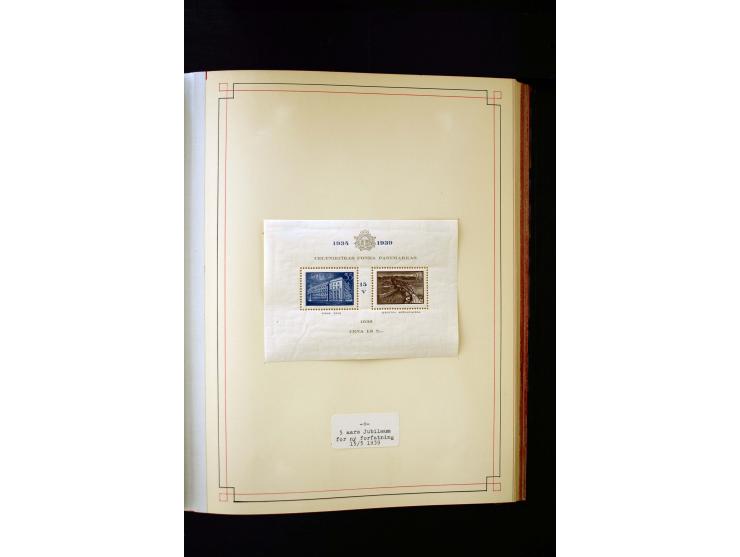 1918/40, umfangreiche ungebrauchte/postfrische und gestempelte Sammlung, teils aufgezogen auf alten Blanko-Blättern und besch